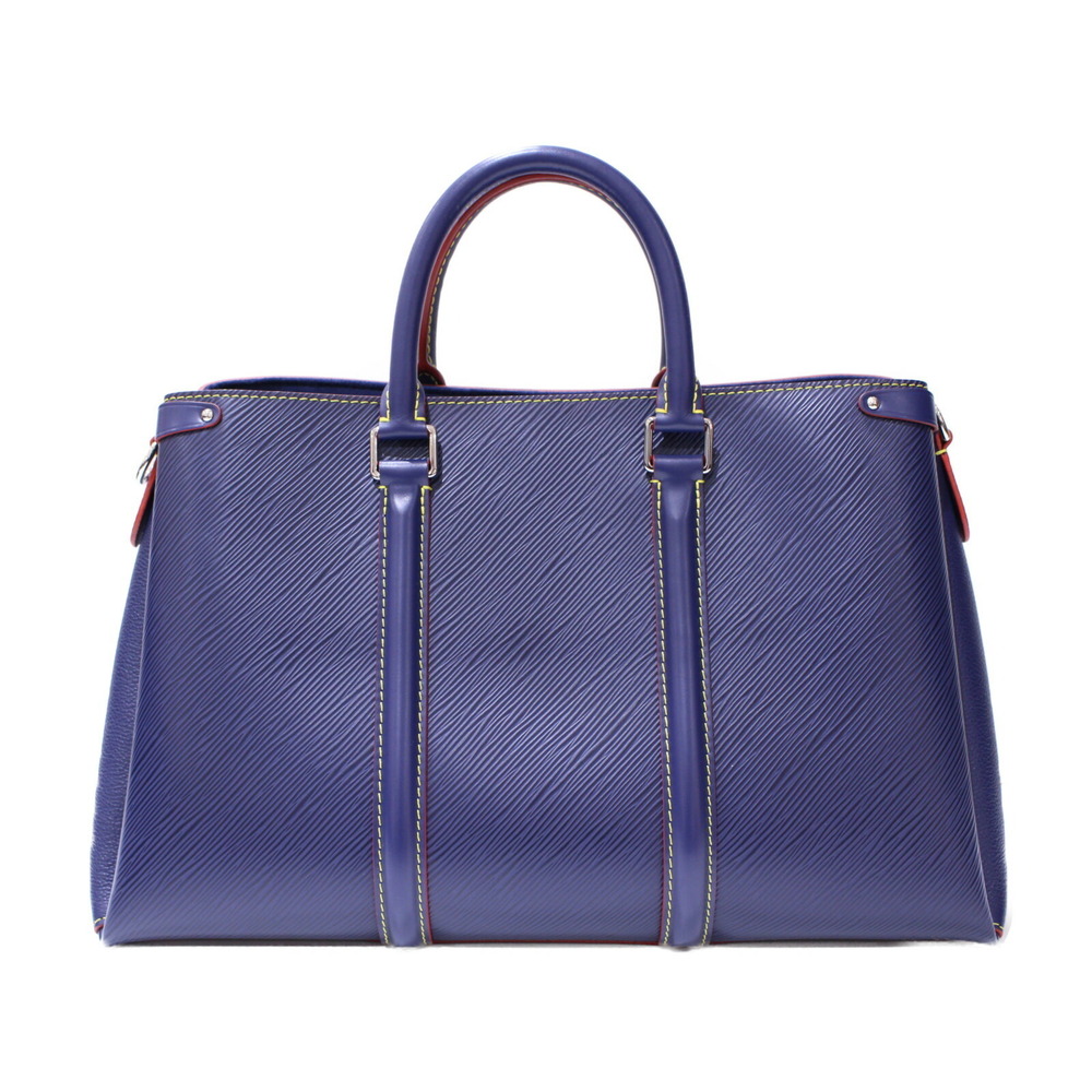 Louis Vuitton Epi Red Navy Indigo Leather NV Handbag Red Blue Coquelicot - Picture 1 of 7